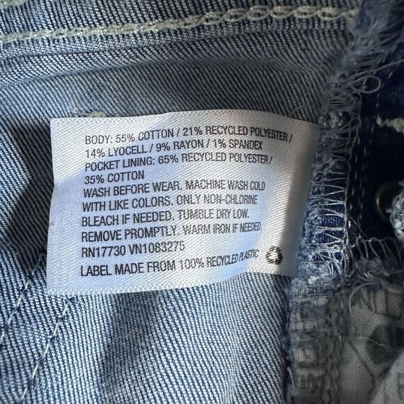 Cat & Jack Overalls Blue Jean Super Stretch Size L 10/12 - Picture 3 of 7